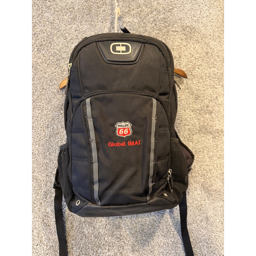 OGIO Backpack Unisex Black Phillips 66 Global IMAT Logo Laptop Travel Bag